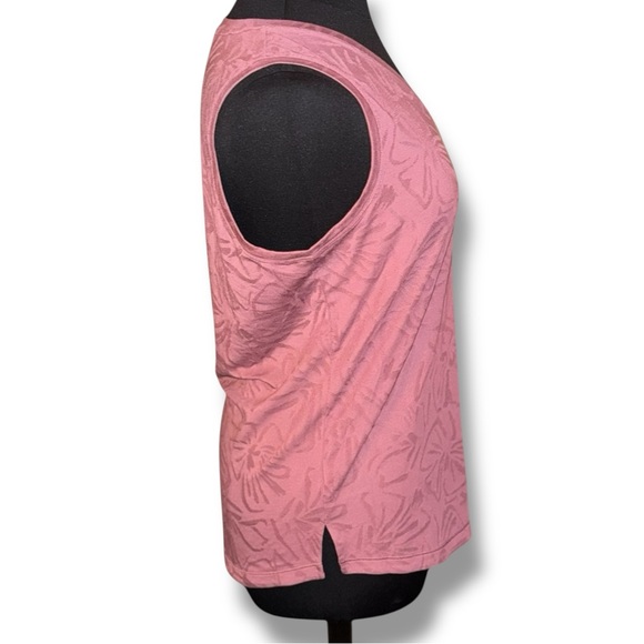 NWT ATHLETA Essential V-neck Tank - XL Floral Essence Tawny Rose - Picture 3 of 12